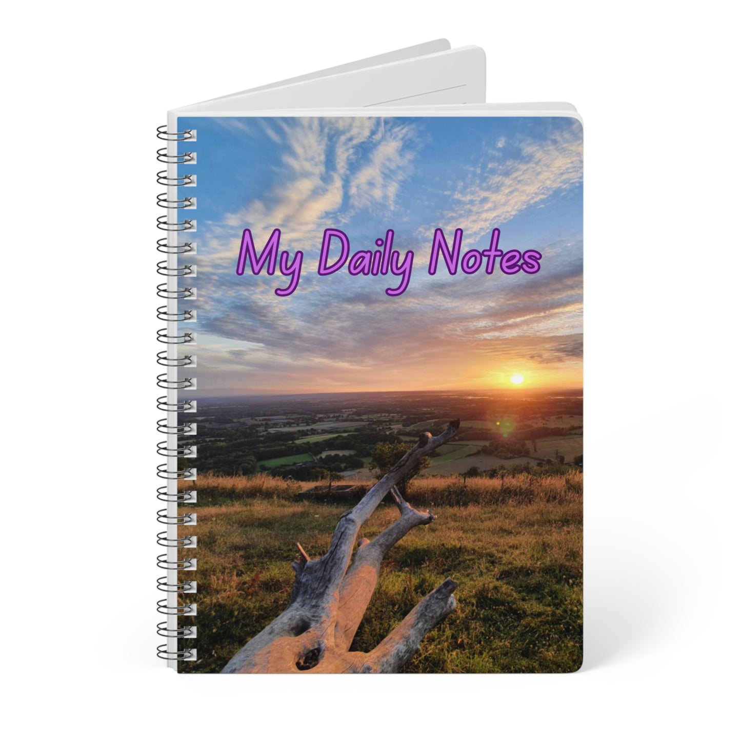 Beautiful Wirobound Softcover Notebook, A5