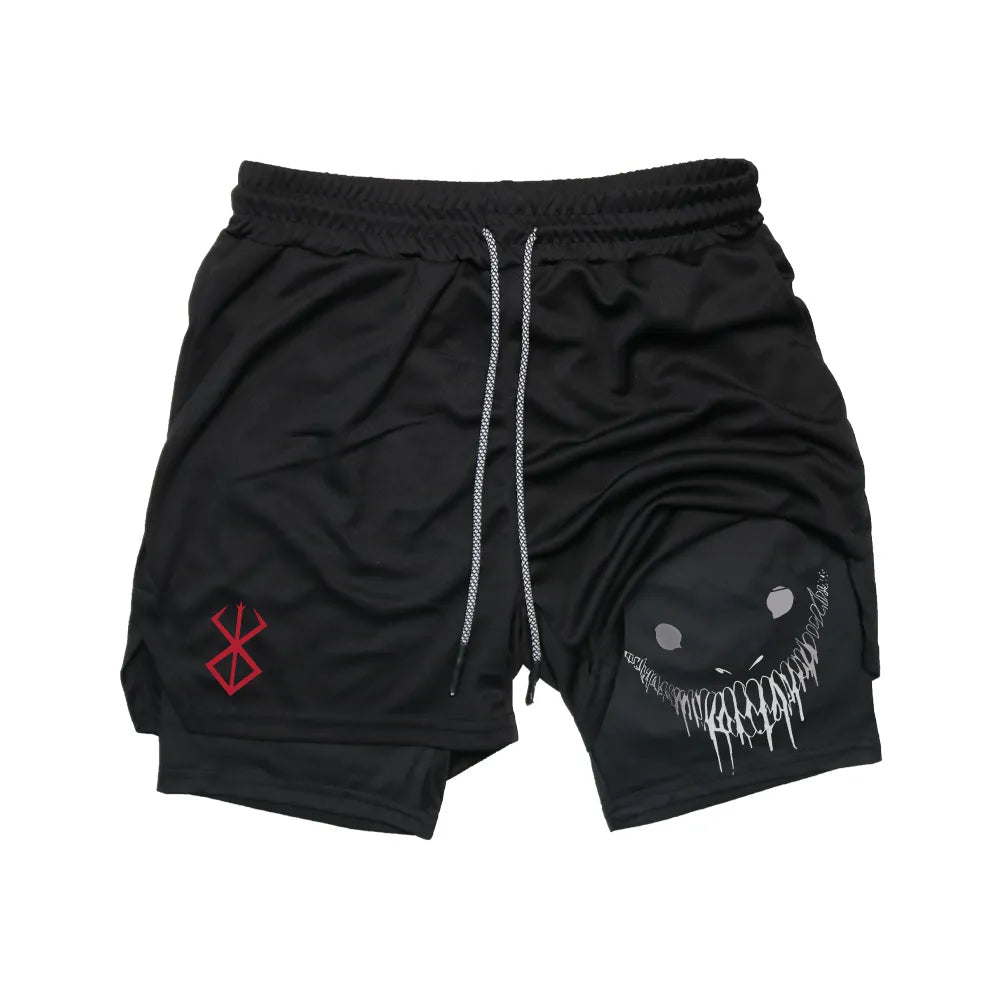 Anime - Berserk Running Shorts for Men, Perfect for Casual and Gym Wear