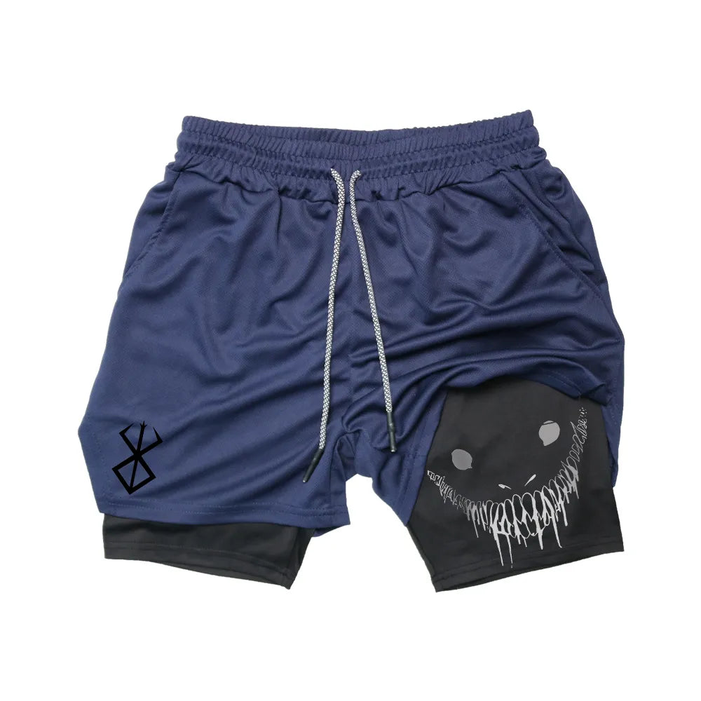 Anime - Berserk Running Shorts for Men, Perfect for Casual and Gym Wear