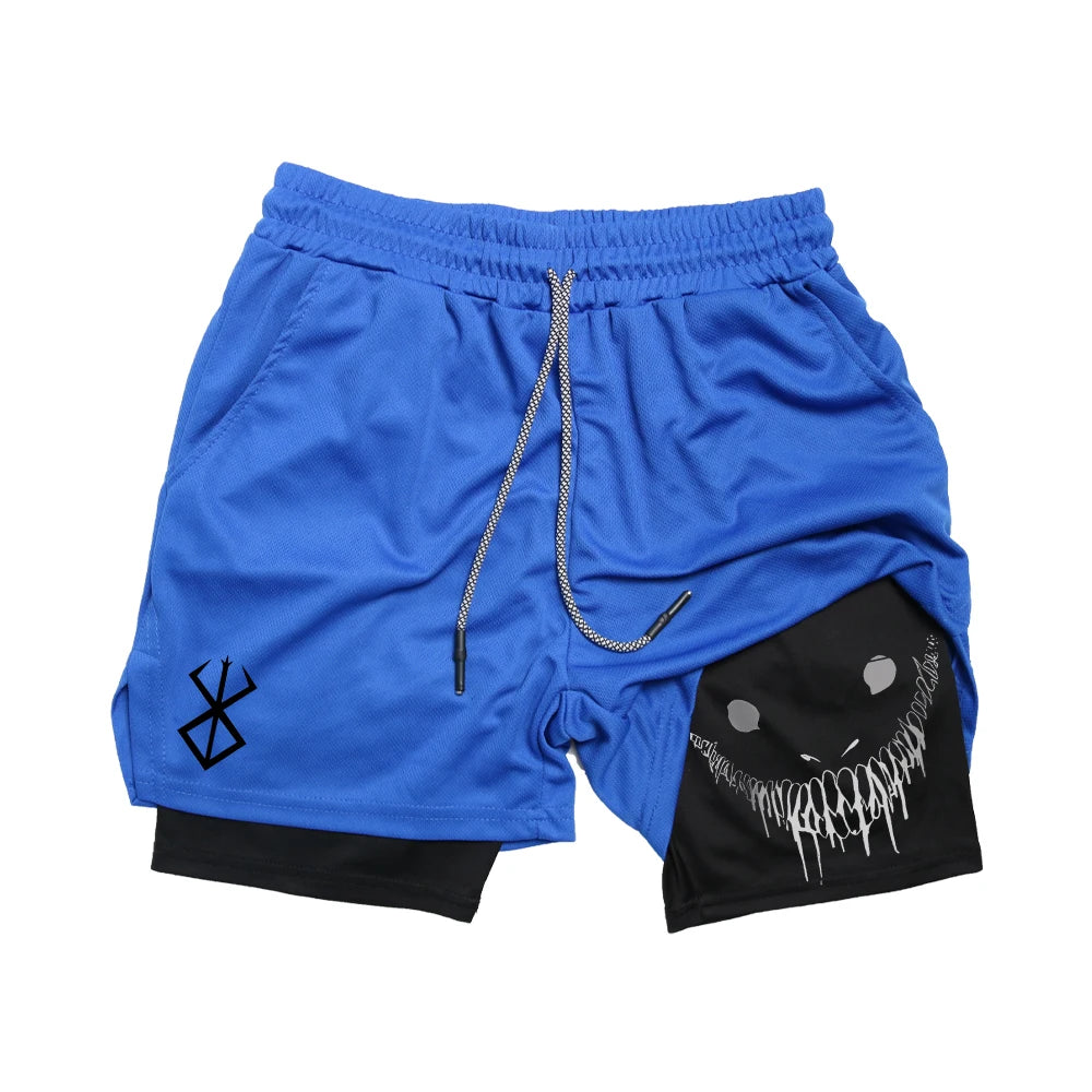 Anime - Berserk Running Shorts for Men, Perfect for Casual and Gym Wear